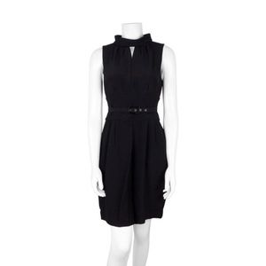 New Roberto Cavalli Just Cavalli high neck belted waist keyhole cutout dress